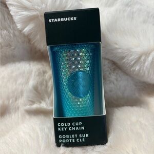 Starbucks Blue Cold Cup Key Chain